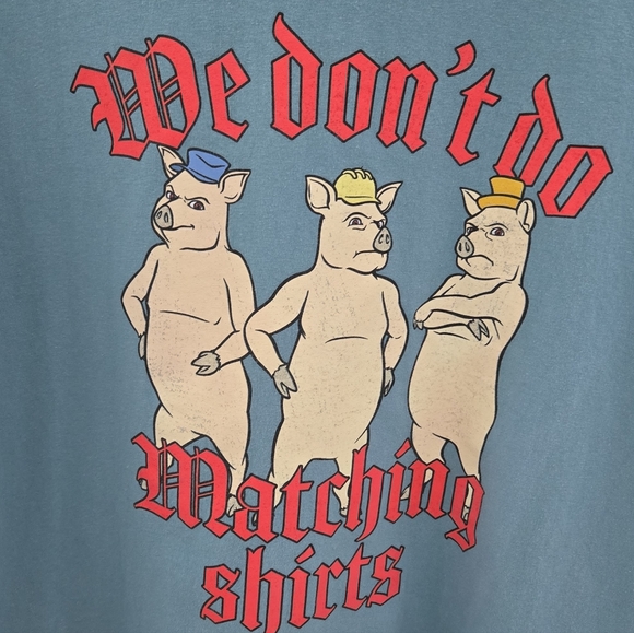 Universal Studios Shrek Three Little Pigs T-Shirt Sz XL Unisex Funny - Picture 3 of 4